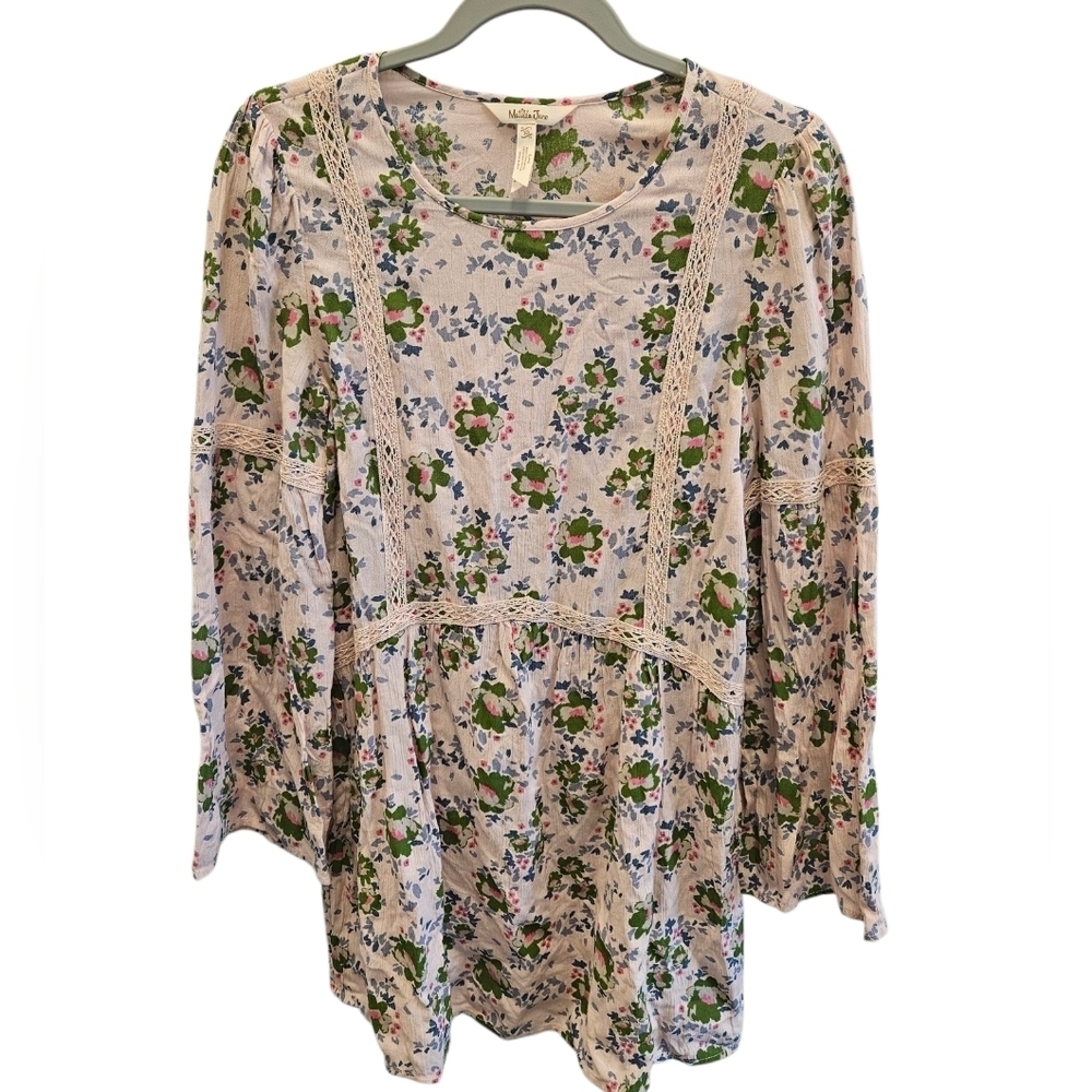 Matilda Jane Like A Lady Pink Floral Tunic Top